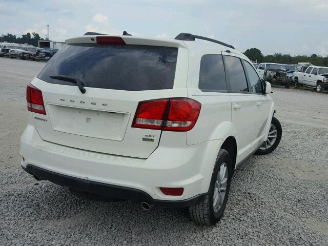 3C4PDCBG7DT581410 - 2013 DODGE JOURNEY SX WHITE photo 4