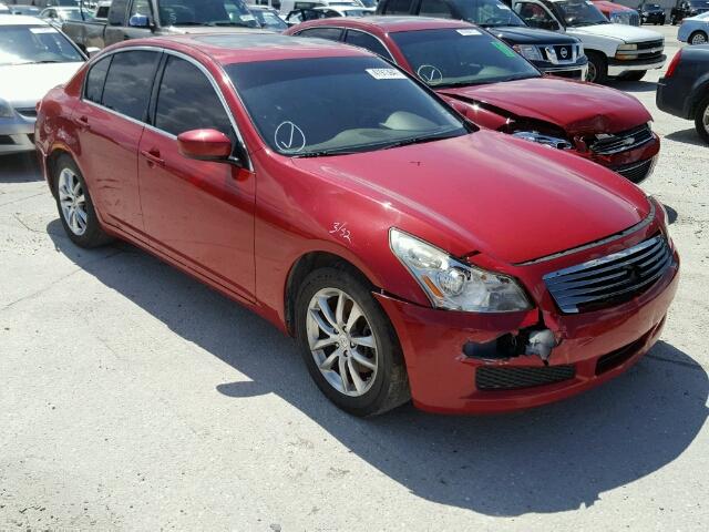 JNKCV61E99M311474 - 2009 INFINITI G37 BASE RED photo 1