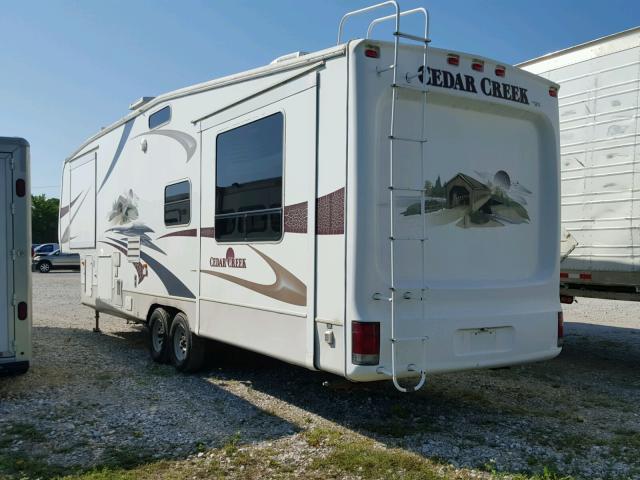 4X4FCRK288S199281 - 2008 CEDA 5TH WHEEL WHITE photo 3