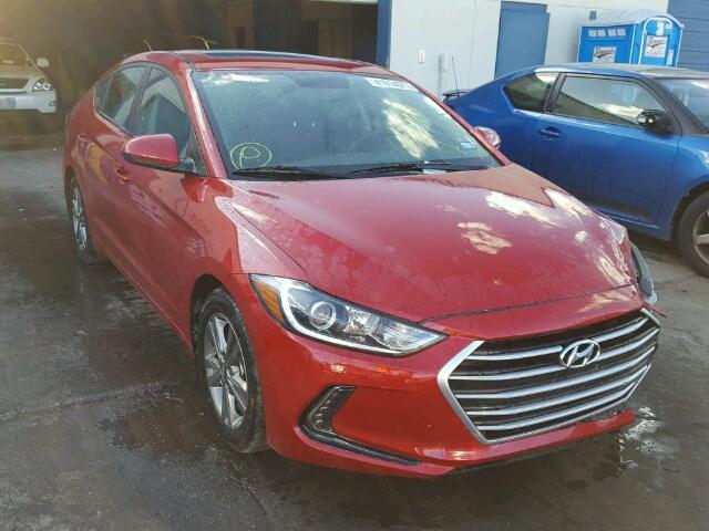 5NPD84LF5HH194024 - 2017 HYUNDAI ELANTRA SE RED photo 1