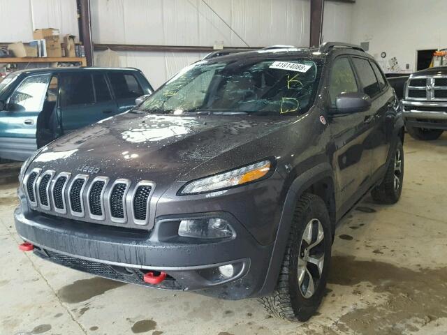 1C4PJMBS0EW214928 - 2014 JEEP CHEROKEE T BLACK photo 2