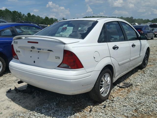 1FAFP38342W334253 - 2002 FORD FOCUS ZTS WHITE photo 4