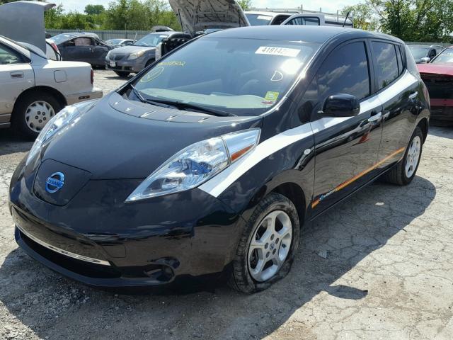 JN1AZ0CP1CT018502 - 2012 NISSAN LEAF SV BLACK photo 2