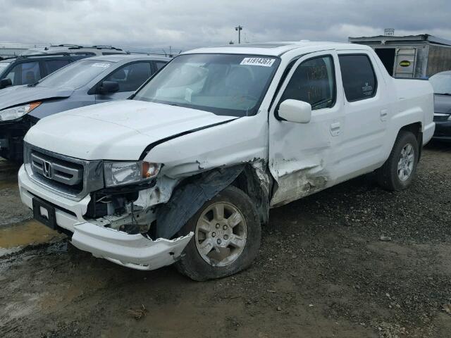 5FPYK1F57AB502584 - 2010 HONDA RIDGELINE WHITE photo 2