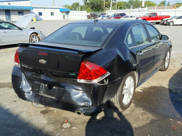 2G1WC5E36D1223678 - 2013 CHEVROLET IMPALA LTZ BLACK photo 4