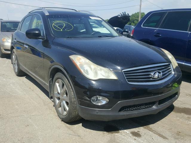 JNKAJ09F78M358126 - 2008 INFINITI EX35 BASE BLACK photo 1