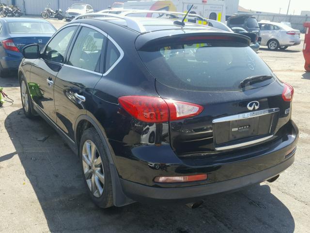 JNKAJ09F78M358126 - 2008 INFINITI EX35 BASE BLACK photo 3