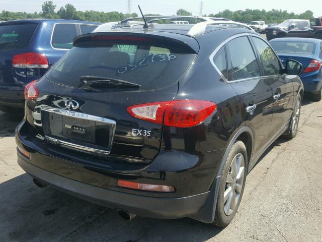 JNKAJ09F78M358126 - 2008 INFINITI EX35 BASE BLACK photo 4