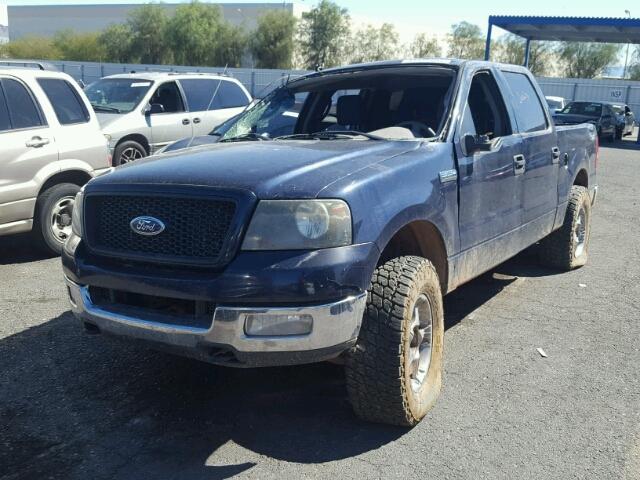 1FTPW14504KC60532 - 2004 FORD F150 SUPER BLUE photo 2