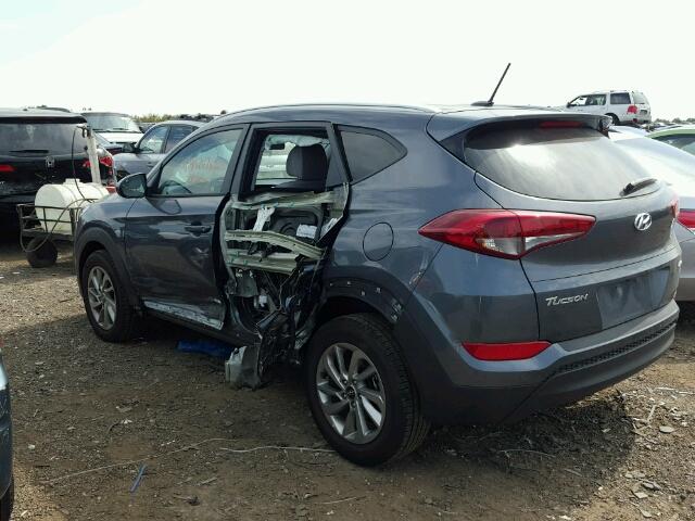 KM8J3CA48HU350197 - 2017 HYUNDAI TUCSON LIM GRAY photo 3