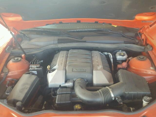 2G1FK1EJ2A9132026 - 2010 CHEVROLET CAMARO SS ORANGE photo 7