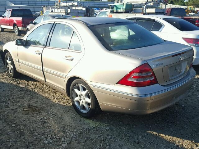 WDBRF64J64F514531 - 2004 MERCEDES-BENZ C 320 GOLD photo 3