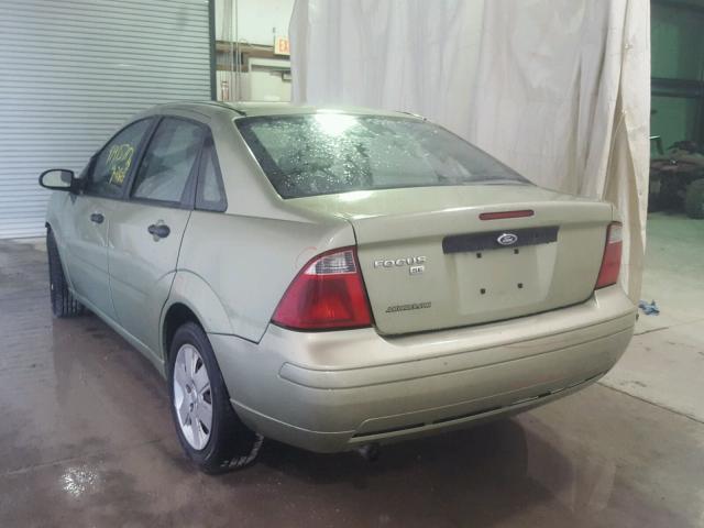 1FAFP34N17W255475 - 2007 FORD FOCUS ZX4 GREEN photo 3