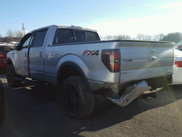 1FTFW1EF1DFB78238 - 2013 FORD F150 SILVER photo 3