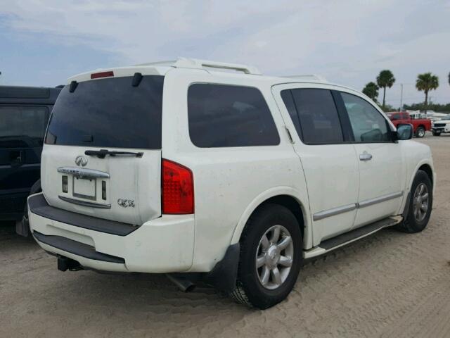 5N3AA08A74N800837 - 2004 INFINITI QX56 WHITE photo 4