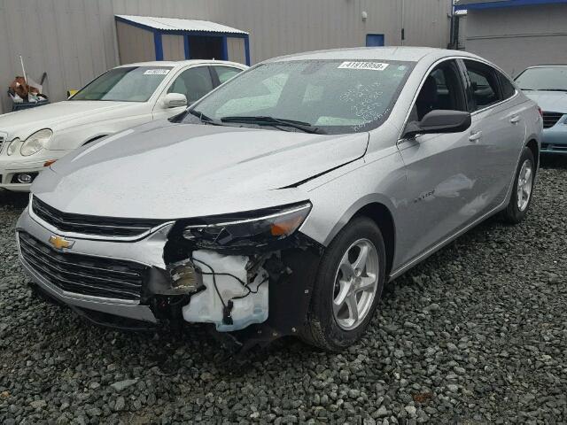 1G1ZB5STXGF296568 - 2016 CHEVROLET MALIBU LS ვერცხლისფერი ფოტო 2