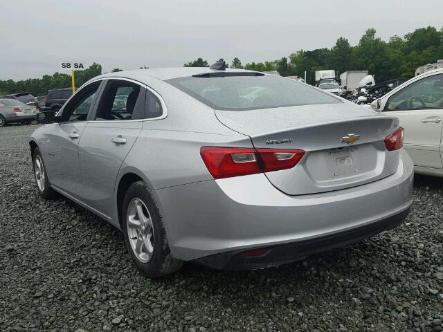 1G1ZB5STXGF296568 - 2016 CHEVROLET MALIBU LS ვერცხლისფერი ფოტო 3