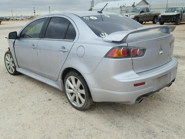 JA32V6FV4EU005054 - 2014 MITSUBISHI LANCER RAL GRAY photo 3