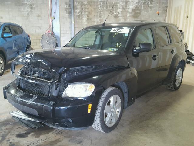 3GNDA13D68S520296 - 2008 CHEVROLET HHR LS BLACK photo 2