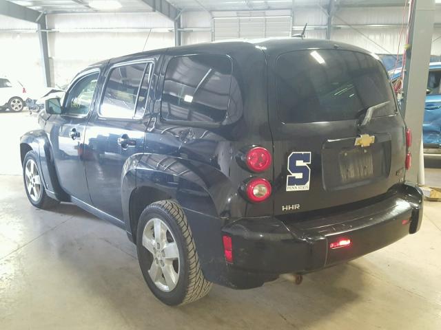 3GNDA13D68S520296 - 2008 CHEVROLET HHR LS BLACK photo 3