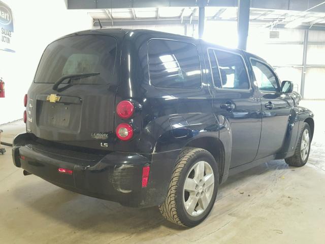 3GNDA13D68S520296 - 2008 CHEVROLET HHR LS BLACK photo 4