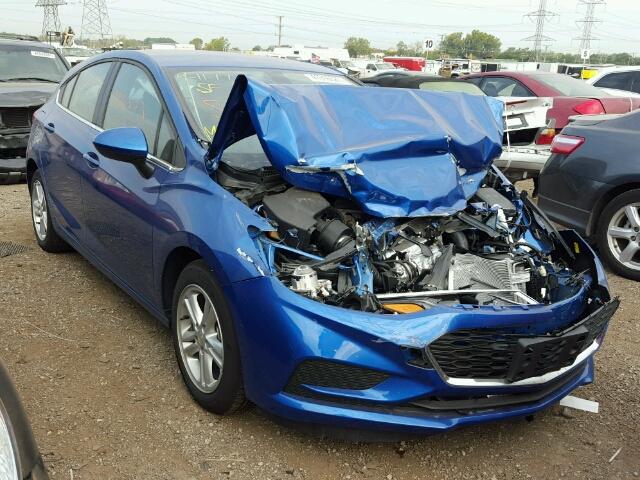 3G1BE6SM0HS579811 - 2017 CHEVROLET CRUZE LT BLUE photo 1