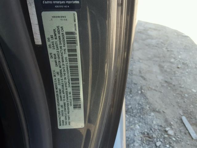 3VWRW31C66M421305 - 2006 VOLKSWAGEN NEW BEETLE Boz foto 10