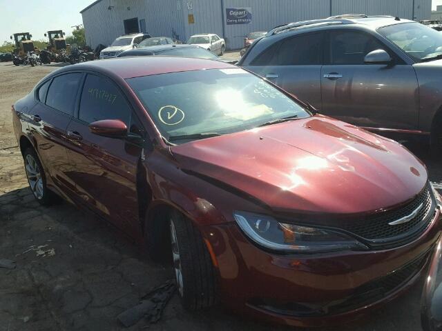 1C3CCCDG9FN530528 - 2015 CHRYSLER 200 S RED photo 1