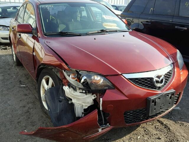 JM1BK32FX81109609 - 2008 MAZDA 3 I RED photo 1