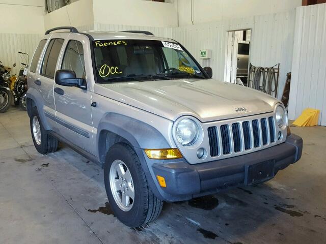 1J4GK48K47W624102 - 2007 JEEP LIBERTY SILVER photo 1