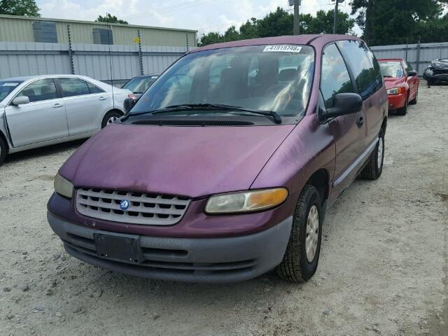 2P4FP25B5XR397552 - 1999 PLYMOUTH VOYAGER PURPLE photo 2