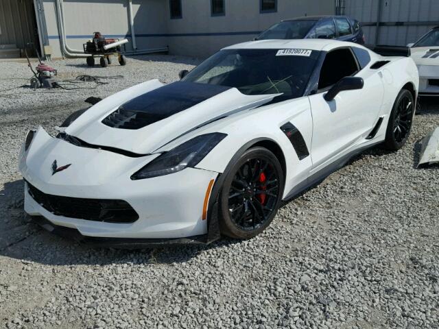 1G1YS2D65G5603751 - 2016 CHEVROLET CORVETTE WHITE photo 2