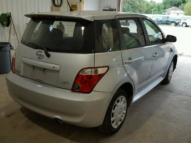 JTKKT604360134492 - 2006 TOYOTA SCION XA SILVER photo 4