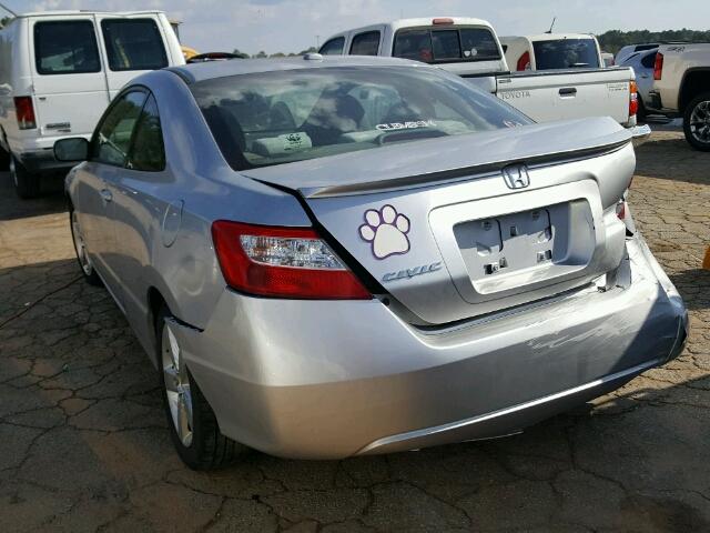 2HGFG12877H512487 - 2007 HONDA CIVIC SILVER photo 3