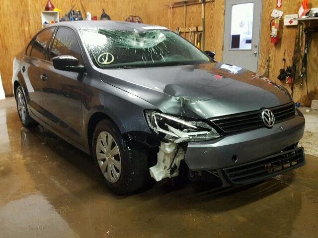 3VW2K7AJ8CM301438 - 2012 VOLKSWAGEN JETTA BASE ნაცრისფერი ფოტო 1