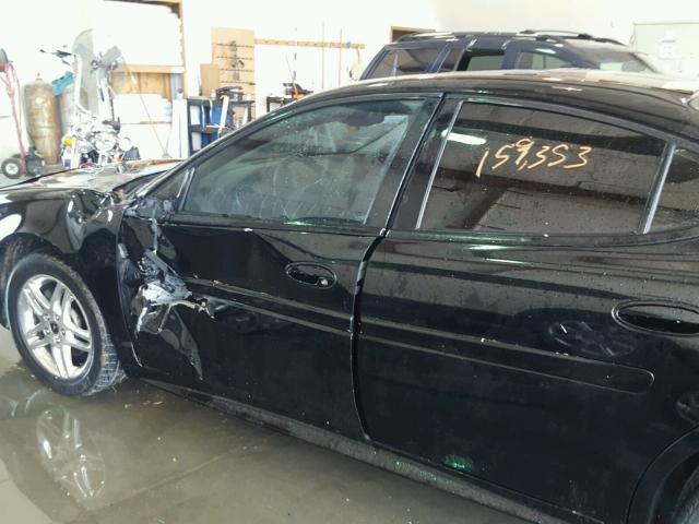 2G2WR524851141752 - 2005 PONTIAC GRAND PRIX BLACK photo 9