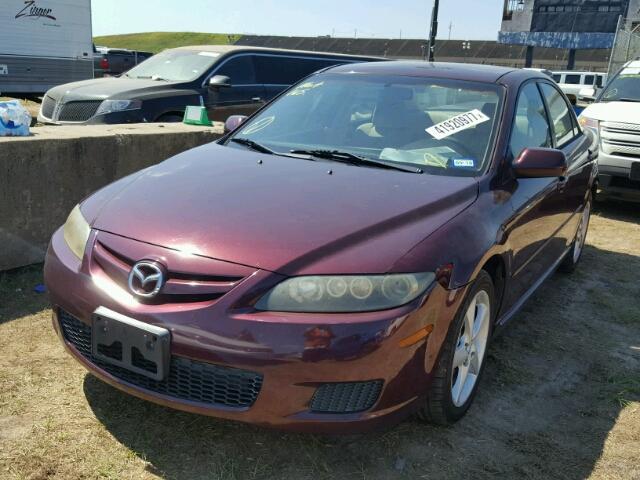 1YVHP80C475M31830 - 2007 MAZDA 6 I MAROON photo 2