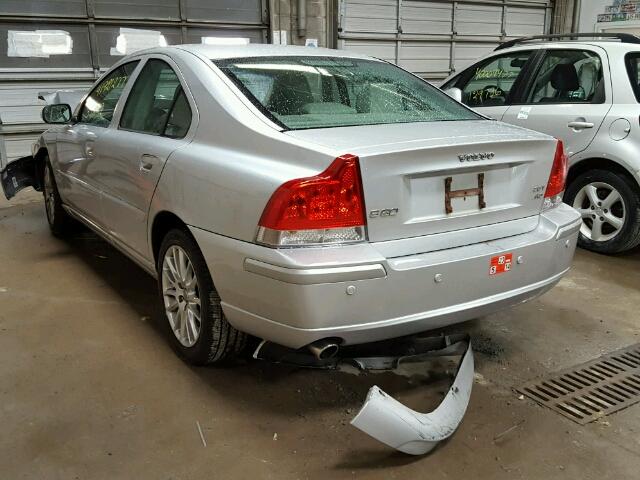 YV1RH592582686452 - 2008 VOLVO S60 2.5T GRAY photo 3