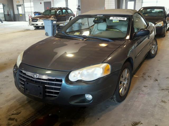 1C3EL65R14N213012 - 2004 CHRYSLER SEBRING LI GREEN photo 2