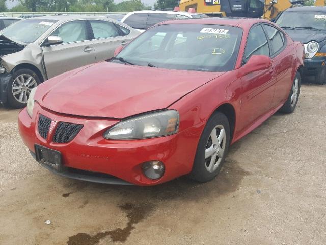 2G2WP552971220155 - 2007 PONTIAC GRAND PRIX წითელი ფოტო 2