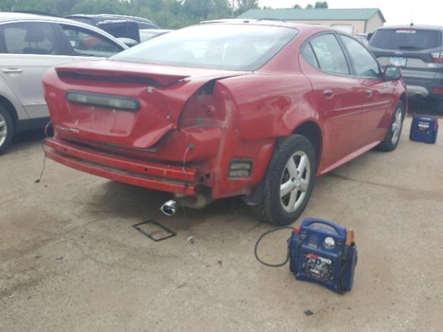 2G2WP552971220155 - 2007 PONTIAC GRAND PRIX წითელი ფოტო 4