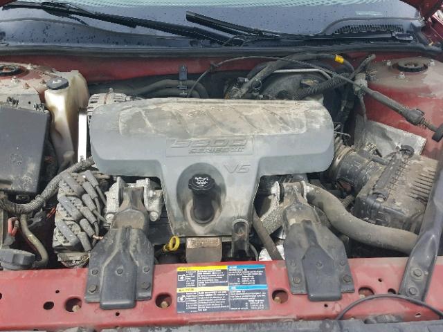 2G2WP552971220155 - 2007 PONTIAC GRAND PRIX წითელი ფოტო 7