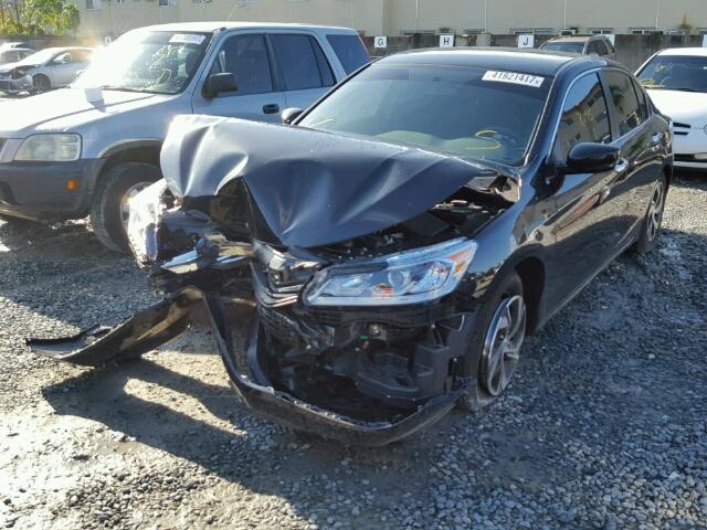 1HGCR2F34HA170871 - 2017 HONDA ACCORD LX BLACK photo 2