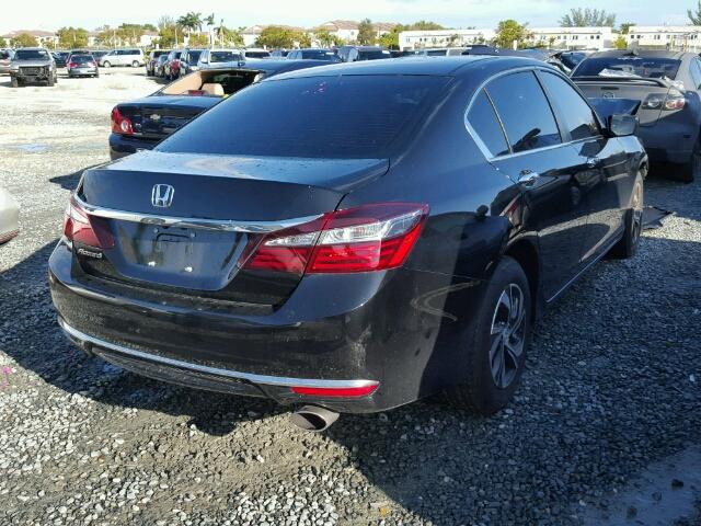 1HGCR2F34HA170871 - 2017 HONDA ACCORD LX BLACK photo 4