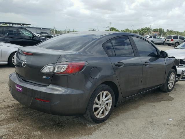 JM1BL1V75C1566973 - 2012 MAZDA 3 I GRAY photo 4