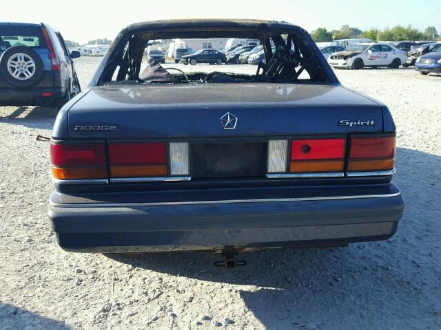 1B3BA46K0LF915553 - 1990 DODGE SPIRIT BLUE photo 9