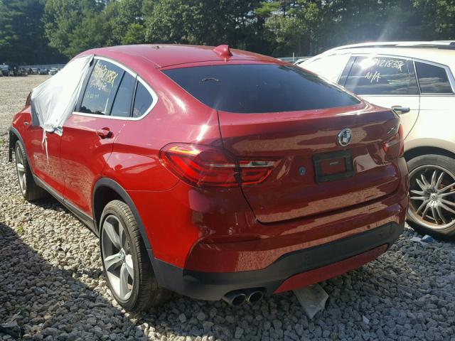 5UXXW3C56F0M87587 - 2015 BMW X4 XDRIVE2 RED photo 3