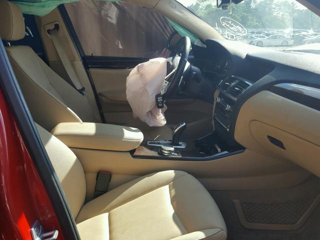 5UXXW3C56F0M87587 - 2015 BMW X4 XDRIVE2 RED photo 5