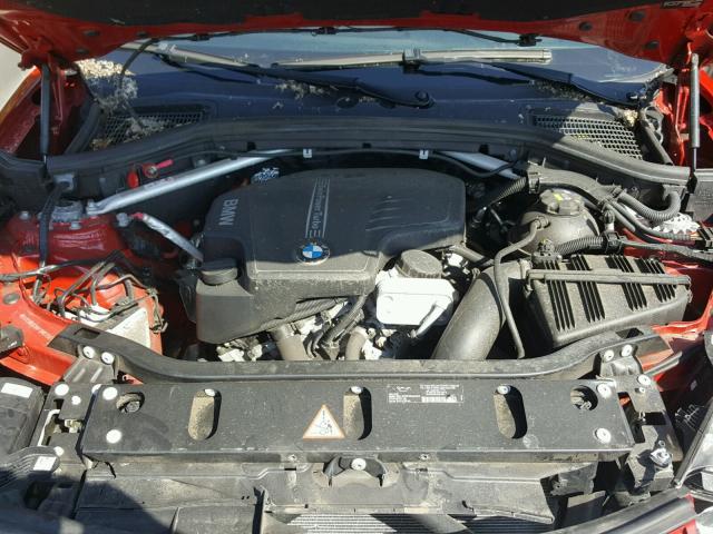 5UXXW3C56F0M87587 - 2015 BMW X4 XDRIVE2 RED photo 7