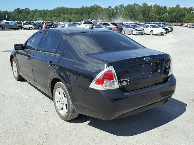 3FAHP07Z39R139593 - 2009 FORD FUSION SE BLACK photo 3